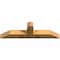 Ekena Millwork Portland Rough Sawn Timber Gable Bracket, Western Red Cedar, 60"W x 17"H x 6"D x 6"F, 7/12 Pitch GBW060X17X0606POR00RWR - alternate 3